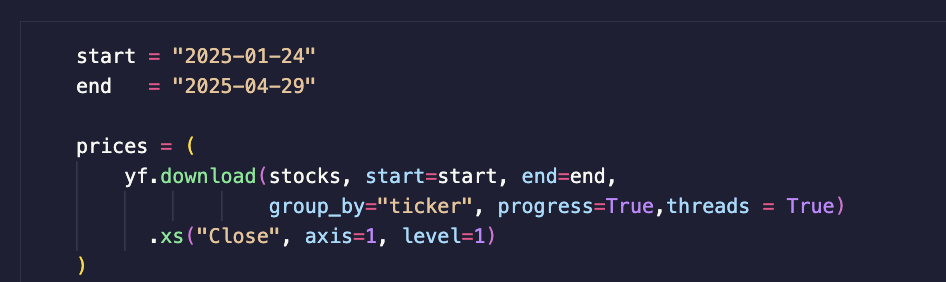 Stock Scraping Code